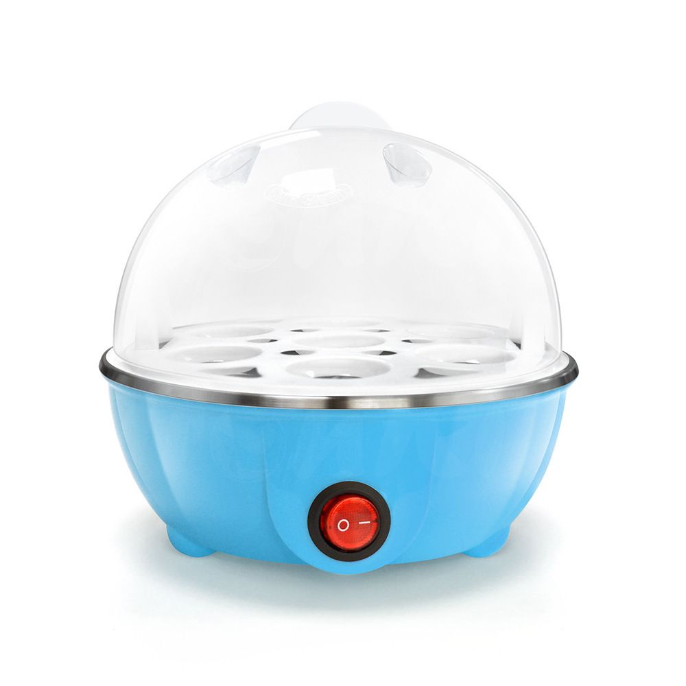 Electric Egg Boiler & Poacher with Lid – Multi-Function Egg Cooker for Boiling & Steaming Eggs – Compact Kitchen Appliance for Quick Breakfast at Home or Office Use