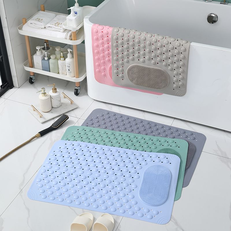 Non-Slip Bathroom Mat with Suction Cups Quick Dry Shower Floor Mat Soft PVC Massage Bath Mat Anti-Skid Bathtub Mat for Bathroom Safety