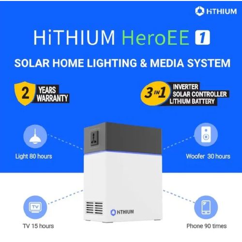 HeroEE1 Portable Powerbank Station solar power Lithium 3 In 1 Inverter+Battery+Solar Controller Output 200W Rated Power 1004Wh Hithium super power bank UPS Plug & Play 2 Year Warranty