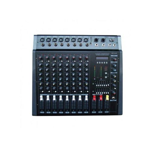 Omax 8 Channels Powered Mixer 2000 Watts , USB , Bluetooth , Aux phone input , Church Mixer , Public Address Systems Mixer