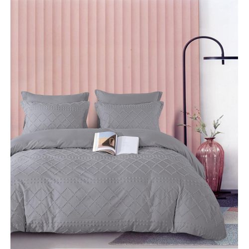 Luxury Tufted Wave Design Duvet cover set , One 6 by 7 Duvet Cover , 2 Pillow Cases Soft and Fluffy Duvet Cover