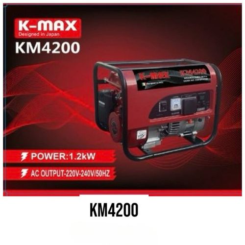 kmax KM4200 1.2KW Petrol Generator, recoil start , 5L tank , 154F Engine