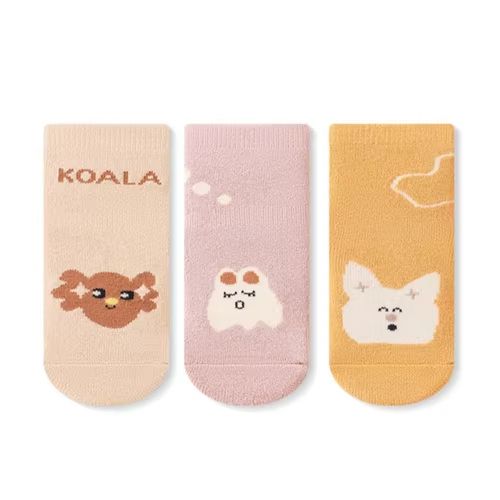 3 Pairs/lot Toddler Boy Girls Floor Socks Thicken Baby Non-slip Thermal Socks Children Clothing Accessories