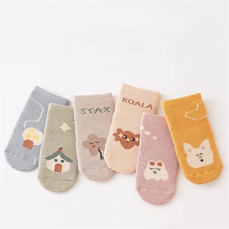 3 Pairs/lot Toddler Boy Girls Floor Socks Thicken Baby Non-slip Thermal Socks Children Clothing Accessories