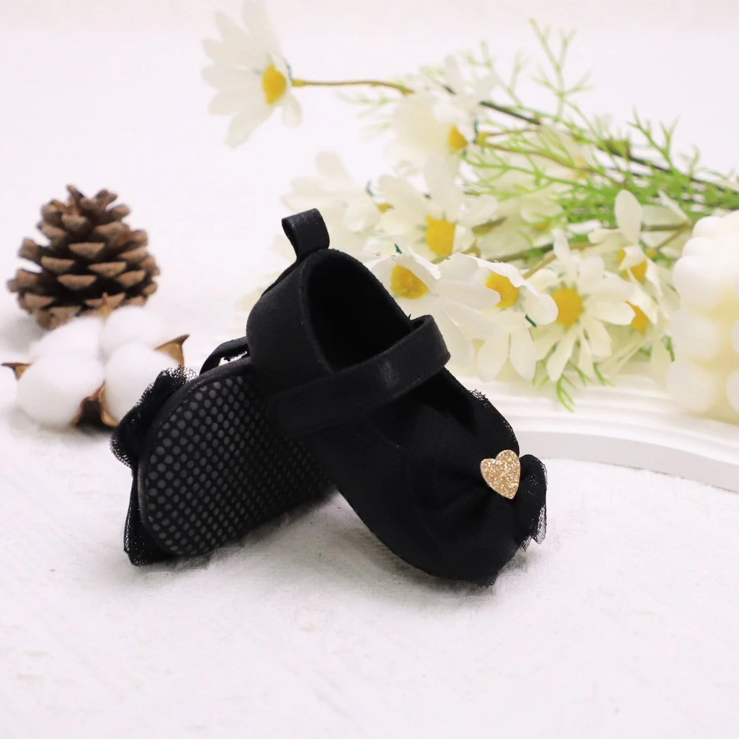 Baby Step Shoes Baby's First Pair of Toddler Shoes Baby Shoes Breathable Non-slip Girls Fashion Shoes Princess Lace Style