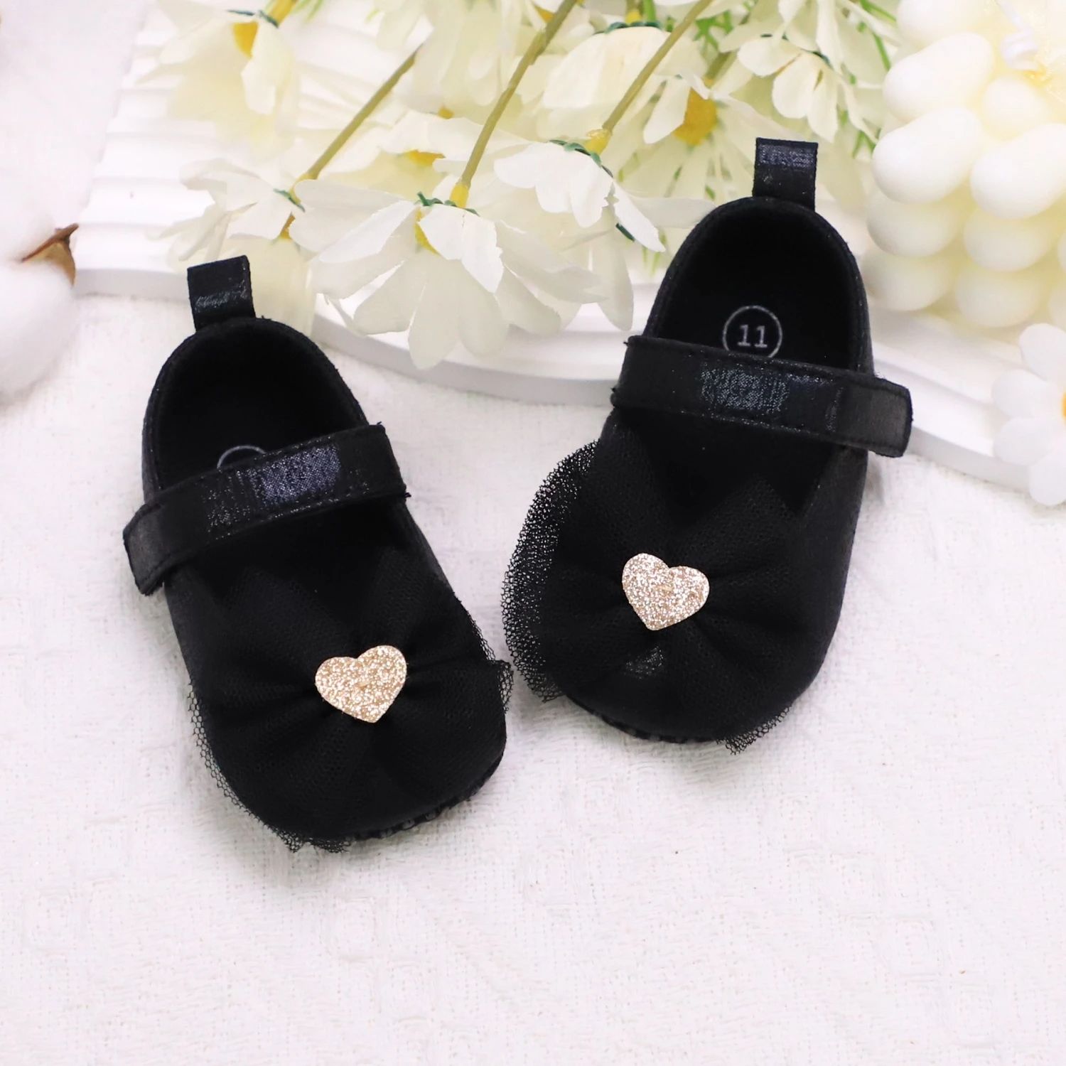 Baby Step Shoes Baby's First Pair of Toddler Shoes Baby Shoes Breathable Non-slip Girls Fashion Shoes Princess Lace Style