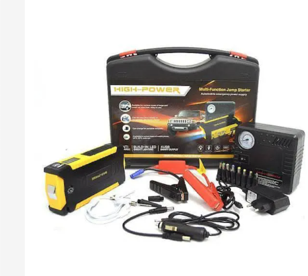 High Power High Quality Multi-Function Car Jump Starter With Air Compressor Portable Car Battery starter