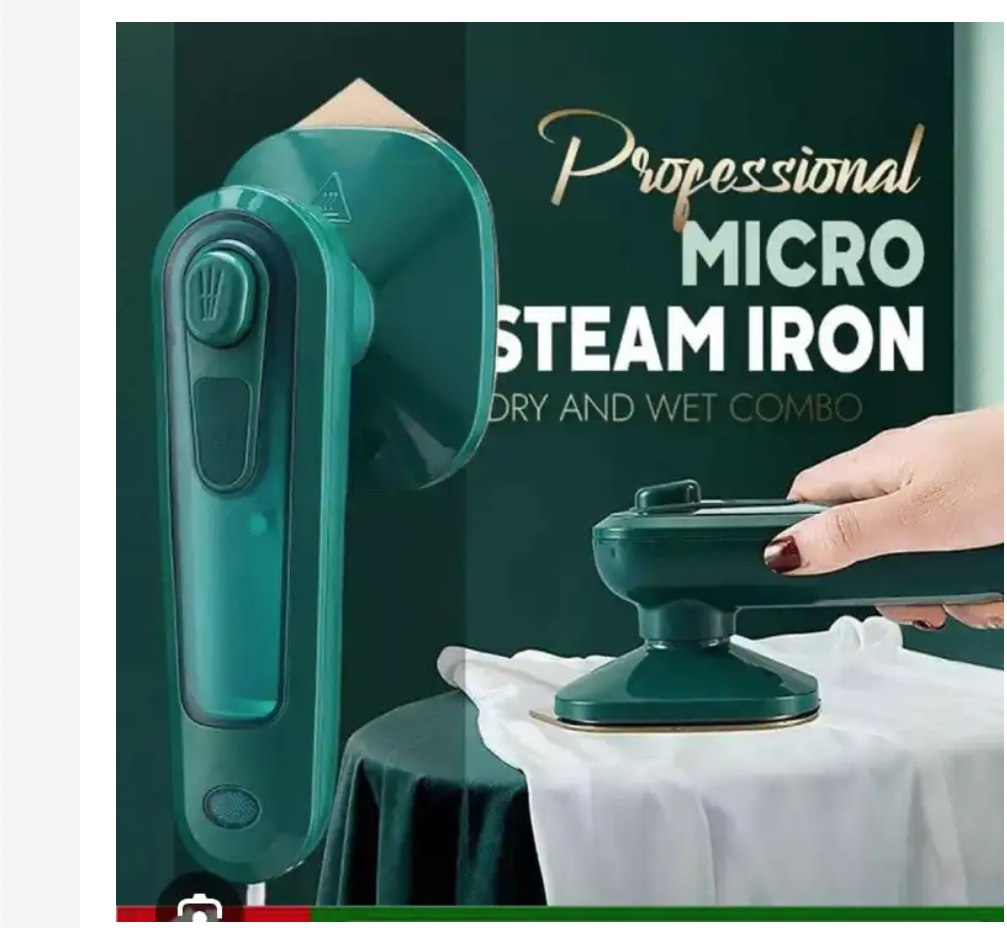 Mini Electric Handheld Steam Iron – Portable Micro Professional Steamer with Spray Function for Home & Travel