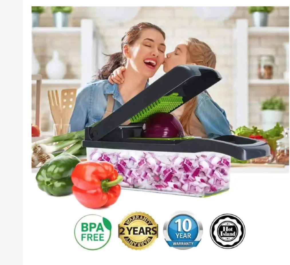 Vegetable Chopper Onion Chopper Mandolin Slicer Pro 13 in 1professional food Choppermultifunctional Vegetable Chopper and Slicer, Dicing Machine, AdjustableVegetable Cutter With Container