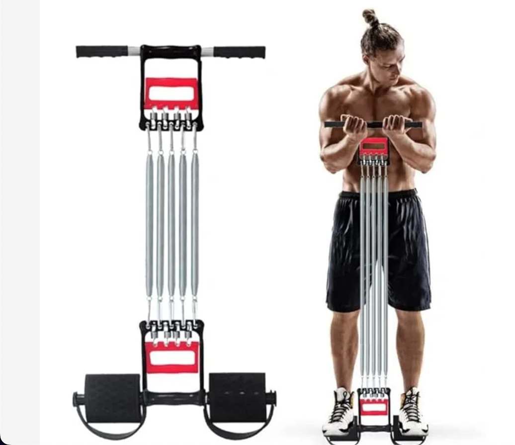 IMPROVED Chest Pull With Tummy Trimmer Hand Gripper Pull Exerciser Training Multifunctional Training Device Pulling Force Home Training Chest Fitness Training Exercise Fitness