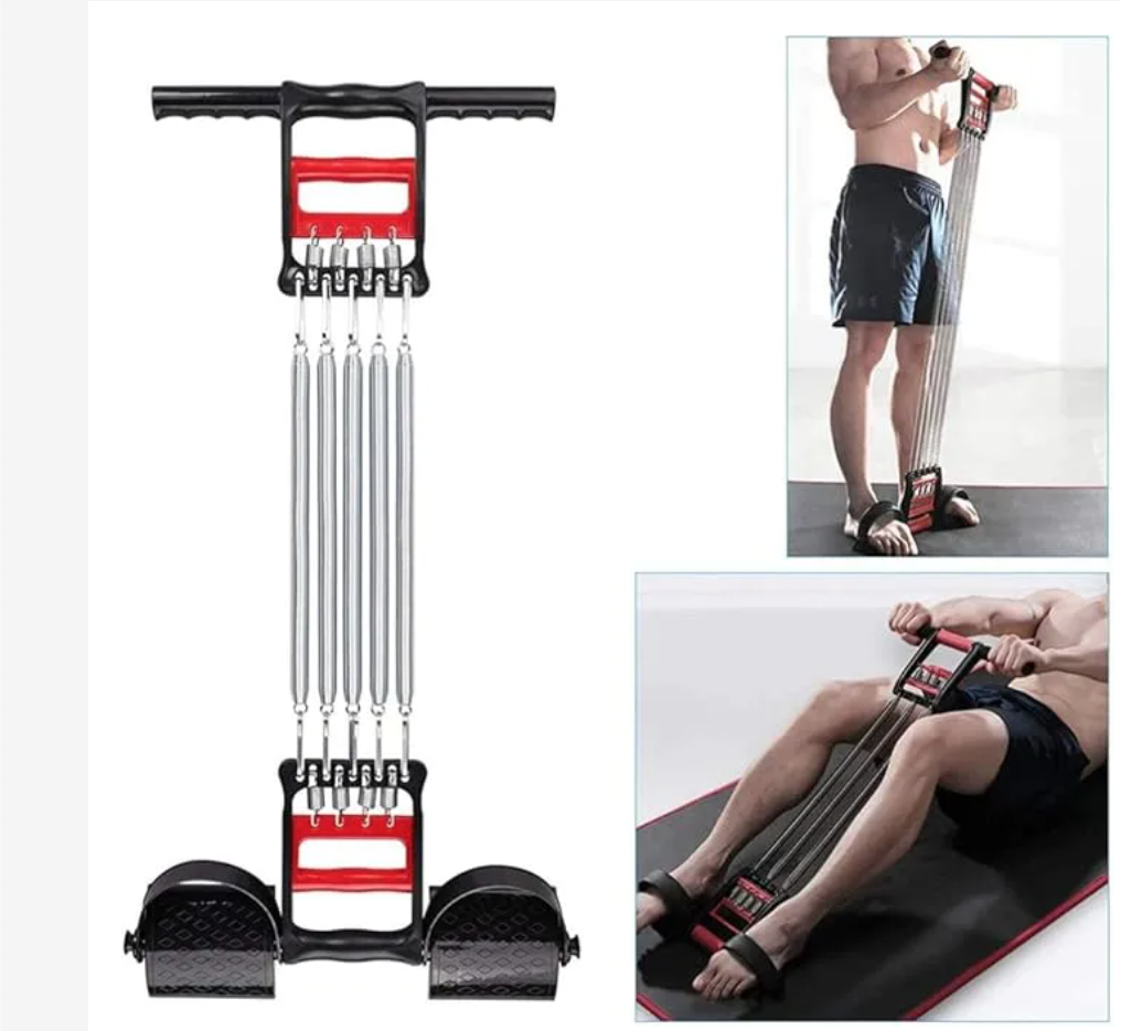 IMPROVED Chest Pull With Tummy Trimmer Hand Gripper Pull Exerciser Training Multifunctional Training Device Pulling Force Home Training Chest Fitness Training Exercise Fitness