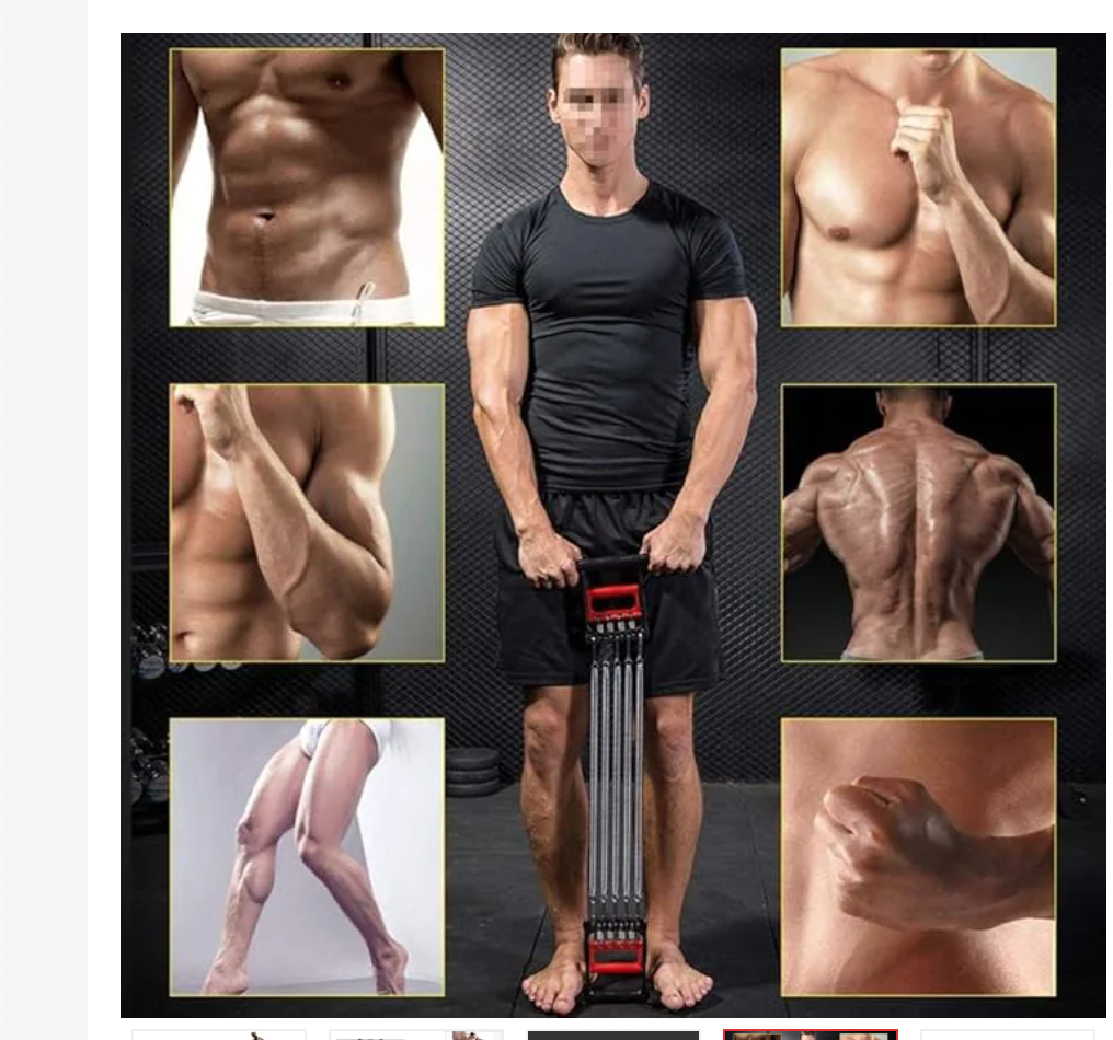 IMPROVED Chest Pull With Tummy Trimmer Hand Gripper Pull Exerciser Training Multifunctional Training Device Pulling Force Home Training Chest Fitness Training Exercise Fitness