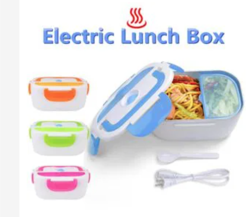 Electric Heated Lunch Box Food Warmer+ FREE Insulated Lunch Bag With Partitions Hot dish Electric food warmer