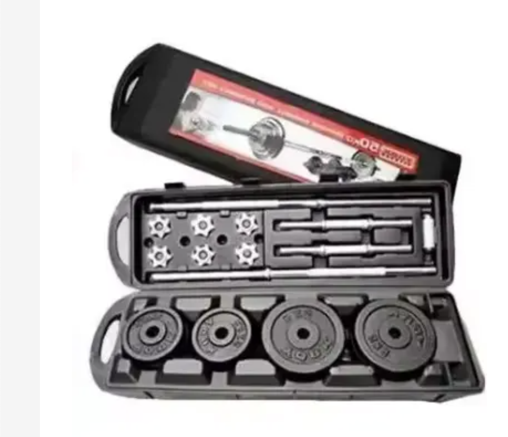 50kg/York Barbell and Dumbells Multifunctional Weight training/ Adjustable Chrome Dumbells set for home/office/gym workout Cast Iron Adjustable Dumbbell Set Universal Multifunctional Weights Connector