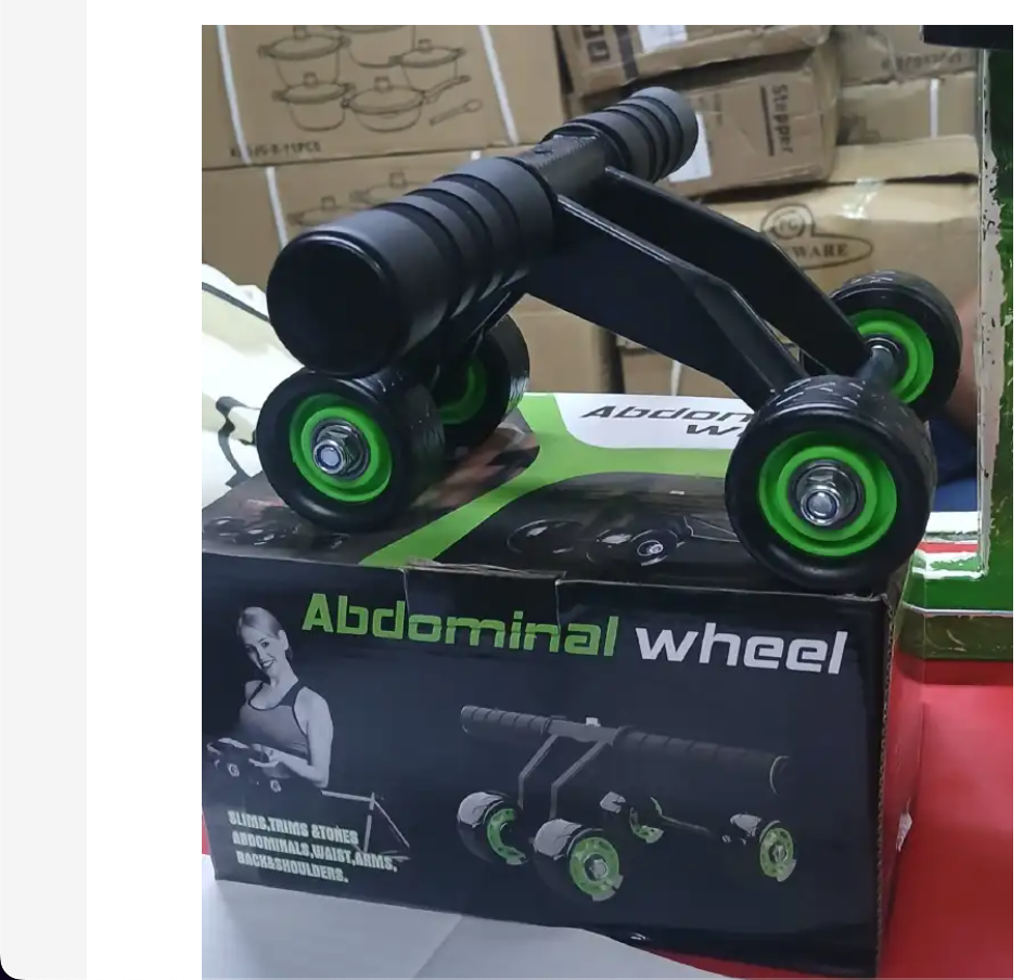 Ab Roller Wheel 4-Wheel Stability , Quality – Ab Wheel & Abdominal Exercise Roller for Abs Workout, Core Trainer & Home Gym Fitness Equipment for Men & Women
