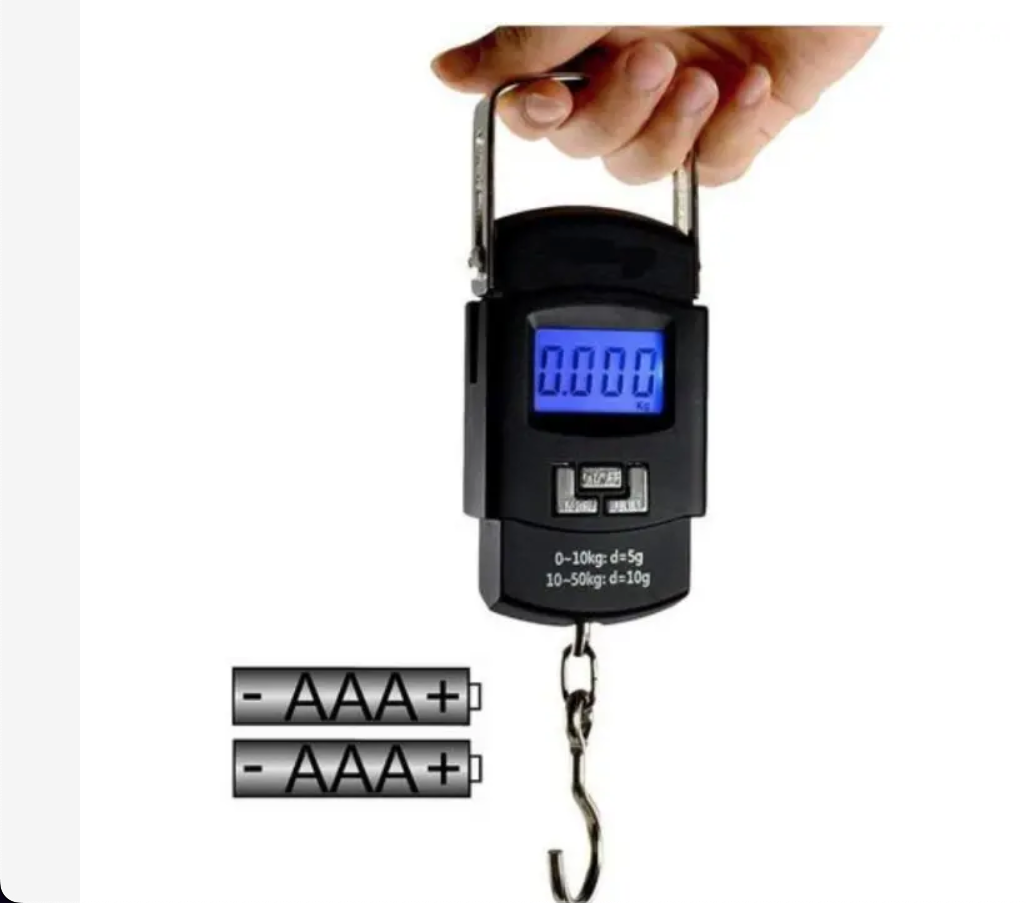 50 kg portable hanging weighing scale 50 Kg/110Lbs Electronic Portable LCD Digital Scale High Precision Luggage Weight Scale Balance Electronic Scale Digital Portable Hook 50 Kg Weighing Scale