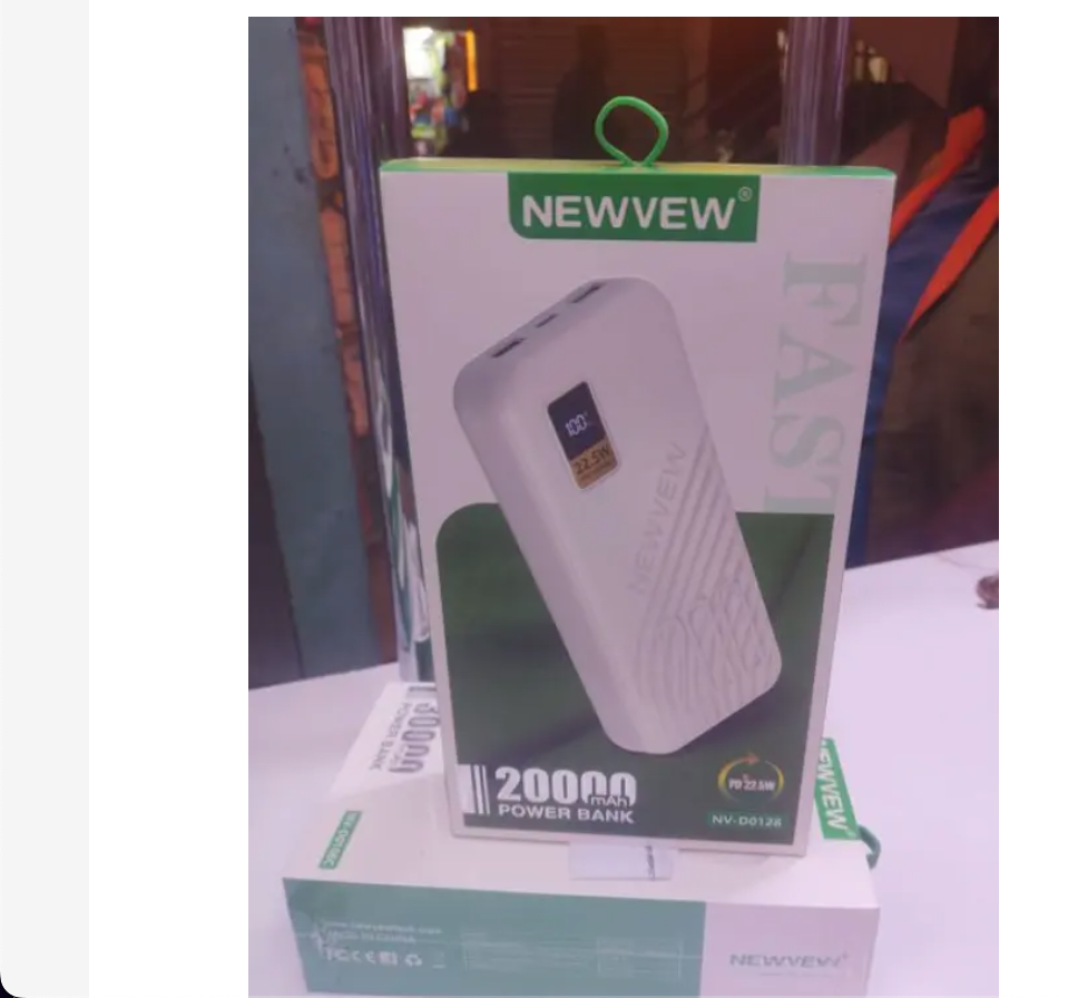 Newview 20,000mAh High Performance Powerbank – Quick Charging, Universal Compatibility