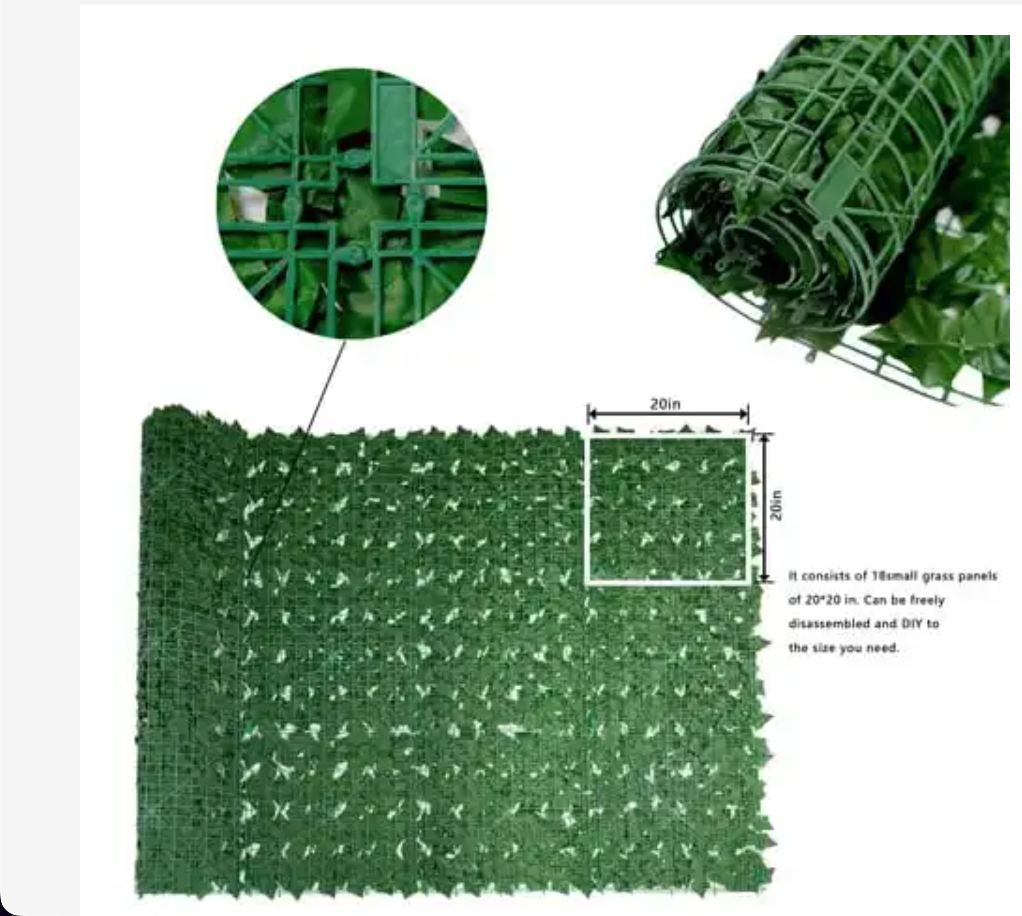 Artificial Balcony Fence – 3×1 Meters of Instant Green Privacy Transform your space with this 3×1 meter artificial balcony fence, designed to add beauty, privacy, and a natural look without maintenanc