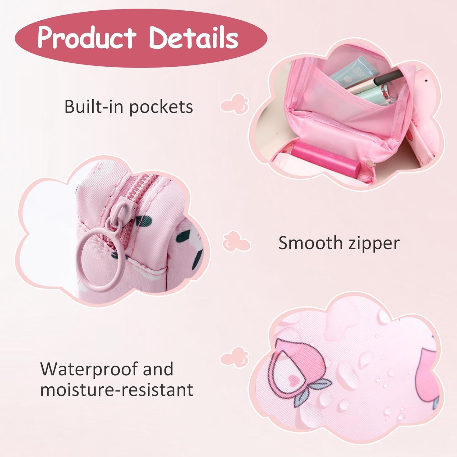 Sanitary Pad Pouch for Travel, Waterproof Small Napkin Pouches for Women and Girls, Multi-Functional Storage for Sanitary Pads, Earphones, and Jewelry
