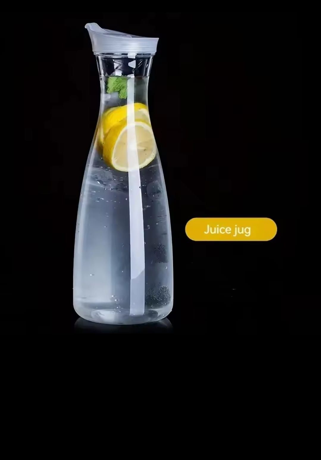 Juice Bottles with Lids,1000ml Transparent Beverage Bottle Leak-Proof Reusable Drinking Bottle Used for Work Gym Home Storage of Juice and Water