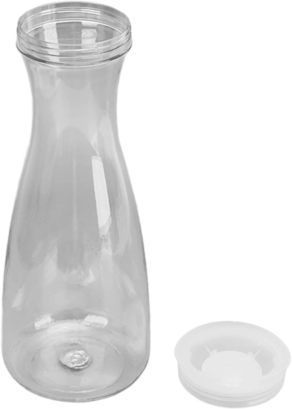 Juice Bottles with Lids,1000ml Transparent Beverage Bottle Leak-Proof Reusable Drinking Bottle Used for Work Gym Home Storage of Juice and Water