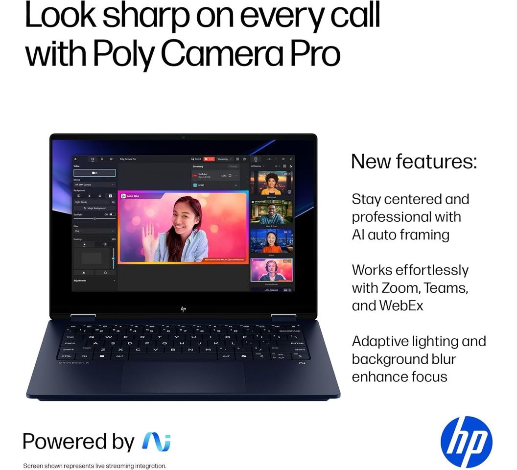 { New Arrivals} Brand New 2025 HP OmniBook X Flip 14 x360 2-in-1 Touchscreen Laptop Intel Core Ultra 7 265V 16GB RAM 1TB SSD 256V 14" FHD+ 5MP IR Webcam, Win 11 Pro Brand New Laptop