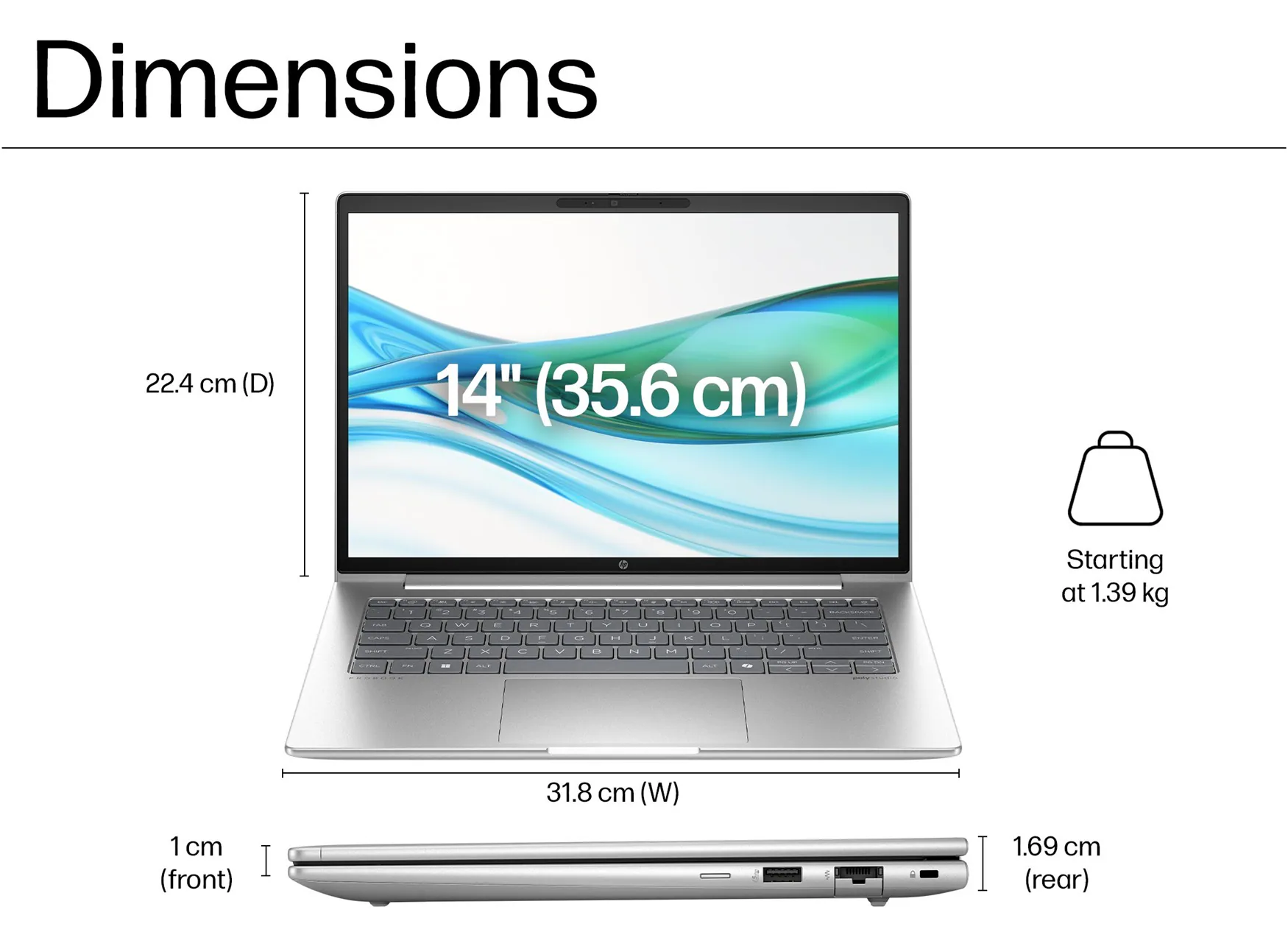 Brand New HP ProBook 440 G11 Intel® Core™ Ultra 7 15th Gen 16GB RAM 512GB SSD 14inch FHD DOS Fingerprint Reader, Backlit Keyboard New Laptops Pike Silver New Hp Laptop