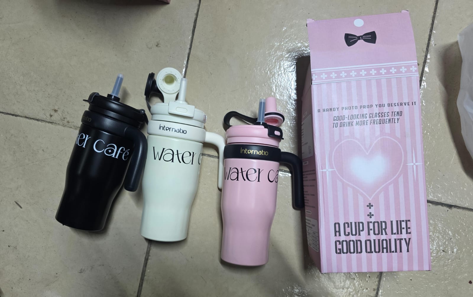 550ml Stainless Steel Thermal Mug Vacuum Insulated Tea Water Travel Flask Cup with Leak-Proof Lid