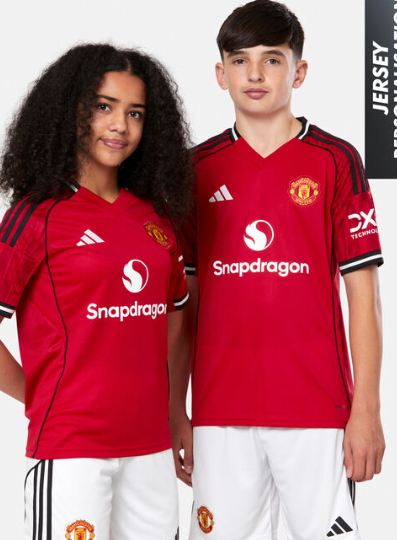 Manchester United 2025 Red Home Jersey – Men’s Breathable Football Shirt | Sports Training Shirt