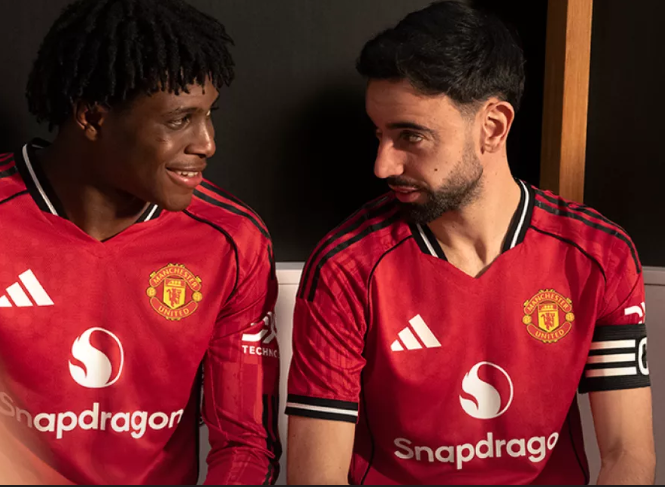 Manchester United 2025 Red Home Jersey – Men’s Breathable Football Shirt | Sports Training Shirt