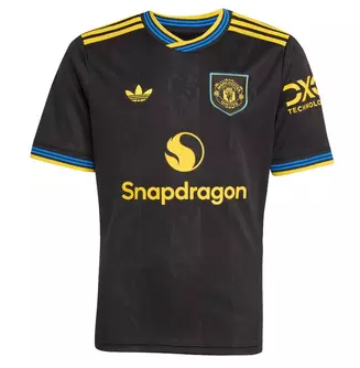 Manchester United 2025/2026 Black Jersey – Men’s Breathable Football Shirt | Sports Training T-Shirt