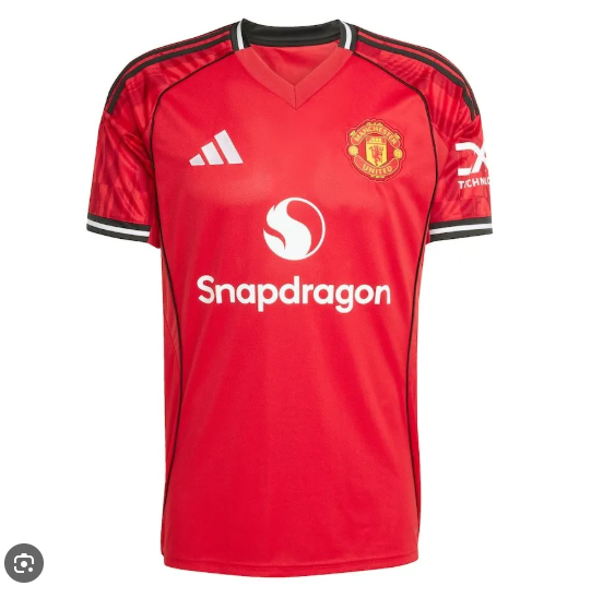 Manchester United 2025/2026 Red Home Jersey – Men’s Breathable Football Shirt | Sports Training Shirt