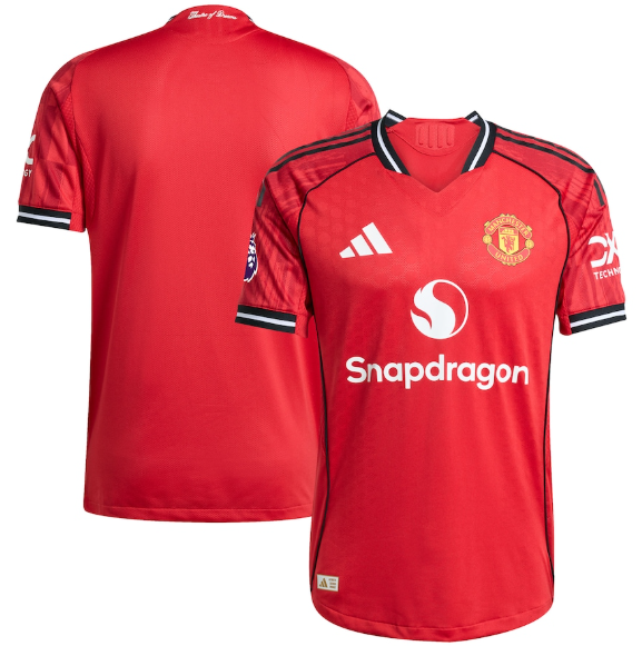 Manchester United 2025/2026 Red Home Jersey – Men’s Breathable Football Shirt | Sports Training Shirt