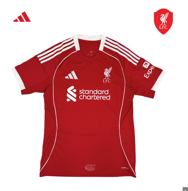 welcom home reds,Liverpool 2025/2026  Red Home Jersey – Men’s Breathable Football Shirt | Soccer Training Sportswear