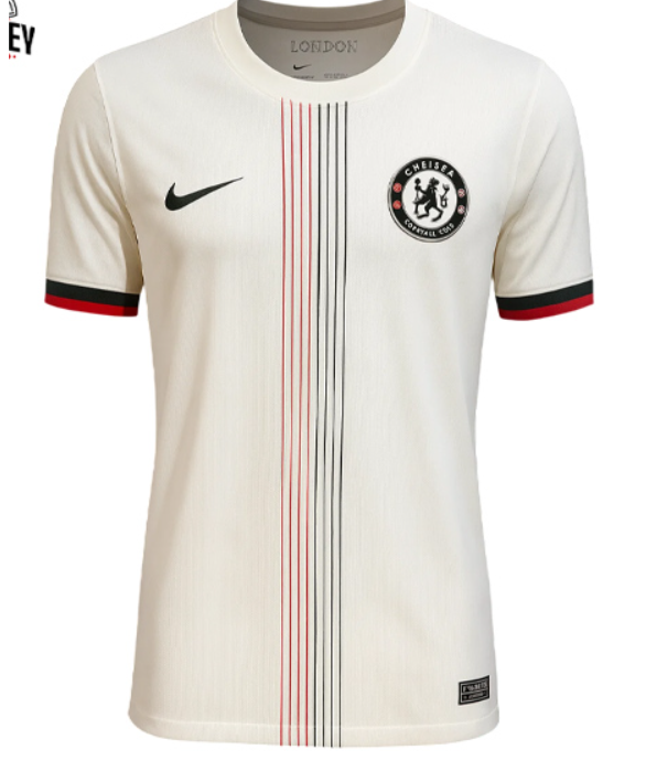 Step into the new season in iconic fashion with the Chelsea FC 2025/26 Away Jersey – Cream Edition