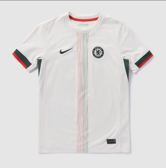 Step into the new season in iconic fashion with the Chelsea FC 2025/26 Away Jersey – Cream Edition
