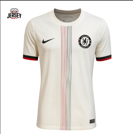 Step into the new season in iconic fashion with the Chelsea FC 2025/26 Away Jersey – Cream Edition