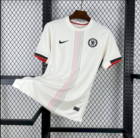 Step into the new season in iconic fashion with the Chelsea FC 2025/26 Away Jersey – Cream Edition