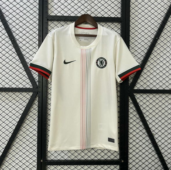 Step into the new season in iconic fashion with the Chelsea FC 2025/26 Away Jersey – Cream Edition