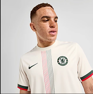 Step into the new season in iconic fashion with the Chelsea FC 2025/26 Away Jersey – Cream Edition