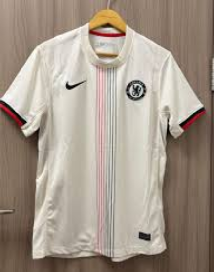 Step into the new season in iconic fashion with the Chelsea FC 2025/26 Away Jersey – Cream Edition