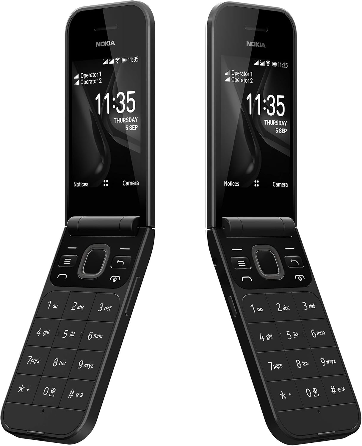 Nokia 2720 Flip Mobile, Mobile Phone, Dual Screen, Equipped with 4G Internet - Long Battery Life - Compact and Strong Dual Sim Card 4 GB Internal Memory, 512 MB RAM, Dual SIM Featured phone