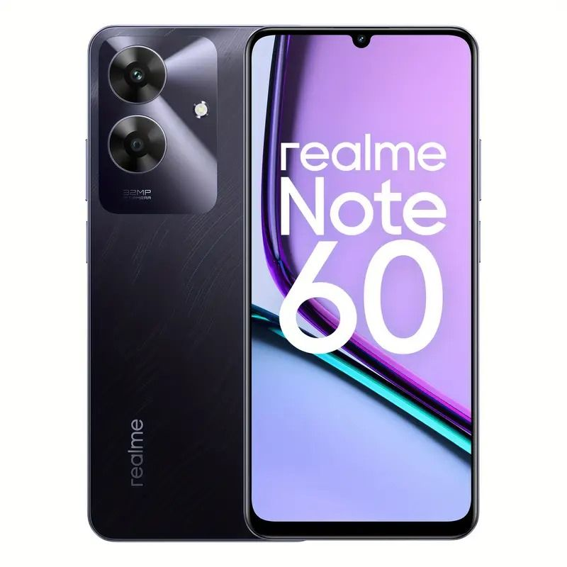 NEW ARRIVALS!! Realme Note 60- 6.74 Inch IPS LCD Display, 4+128GB RAM- Expandable Upto 8GB(4+4) RAM, 5000mAh, Android 14, Fingerprint  32MP Rear & 5MP Front Camera, 10W Fast Charging smartphones
