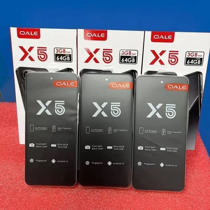 [NEW ARRIVAL] OALE X5 64GB ROM+3GB RAM SCREEN 6.6’’ 5075mAh HIGH CAPACITY BATTERY FINGER PRINT ANDROID 13 CAMERA FRONT 5MP+REAR 13MP CHEAP SMART PHONES DUAL SIM CARD