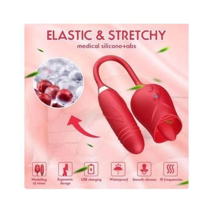 Rose 2 in 1 Vibratory dildo