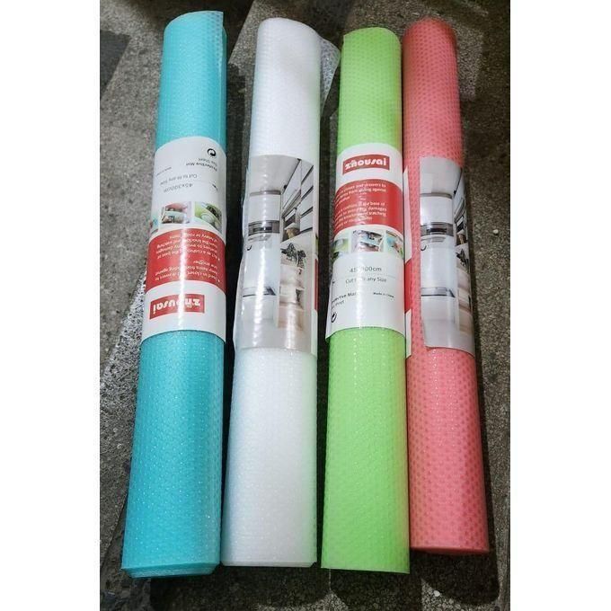 Drawer Mat Shelf Liners Waterproof 45cm x 3M Non Slip Durable Kitchen Cabinet Cupboard Wardrobe Refrigerator Liners Easy to Cut Washable Protective Cover for Home Storage Organization
