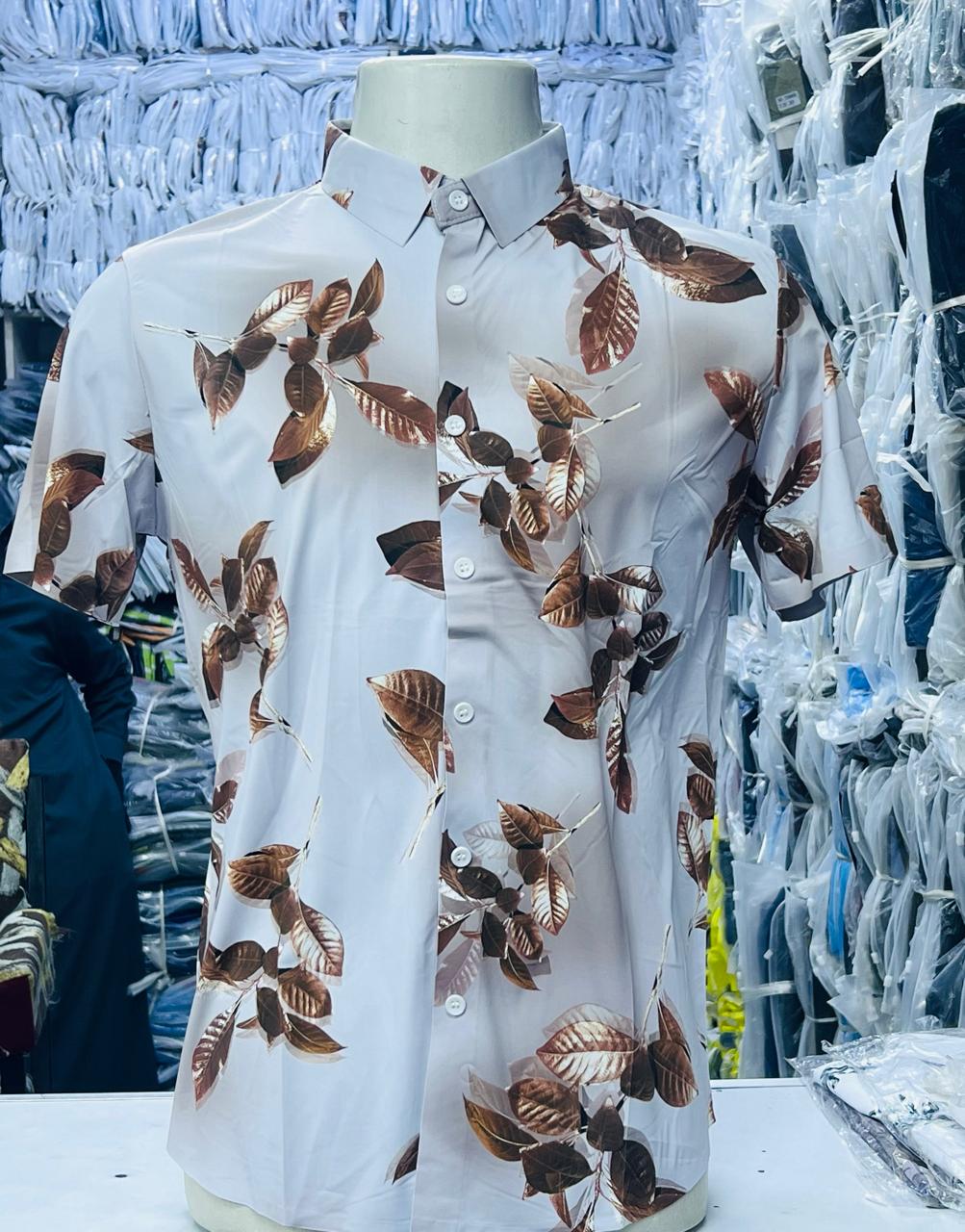 Stylish elegant  Brothers | Silk floral  shirts