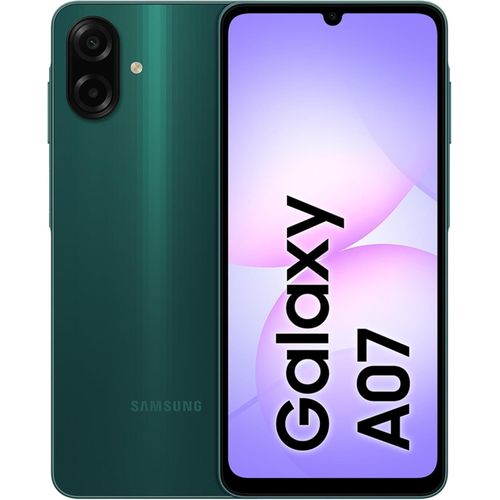 Samsung Galaxy A07 4G, 6.7", 128GB + 4GB RAM (Dual SIM), 5000mAh, Black (2YRs WRTY)