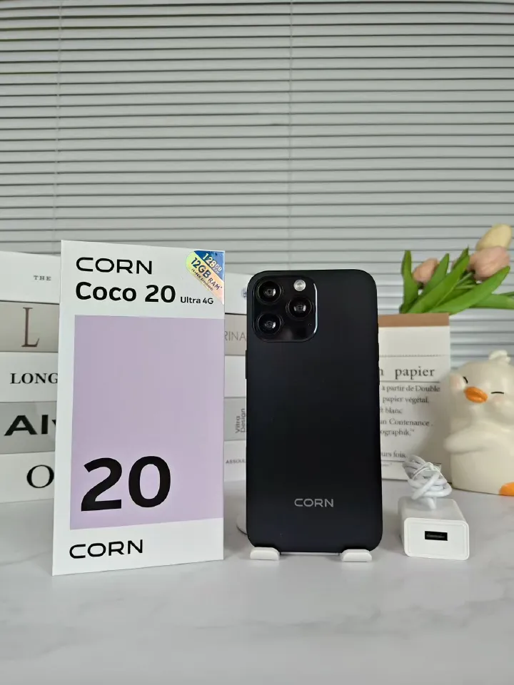 Corn BRAND NEW COCO 20 ULTRA 4G, 6.9" HD+, STORAGE ROM 256GB RAM 12GB STRONG BATTERY 5100 mAh DOUBLE SIM CARD SMART PHONE ON OFFER ,13MP SEILFE 32MP TYPE-C