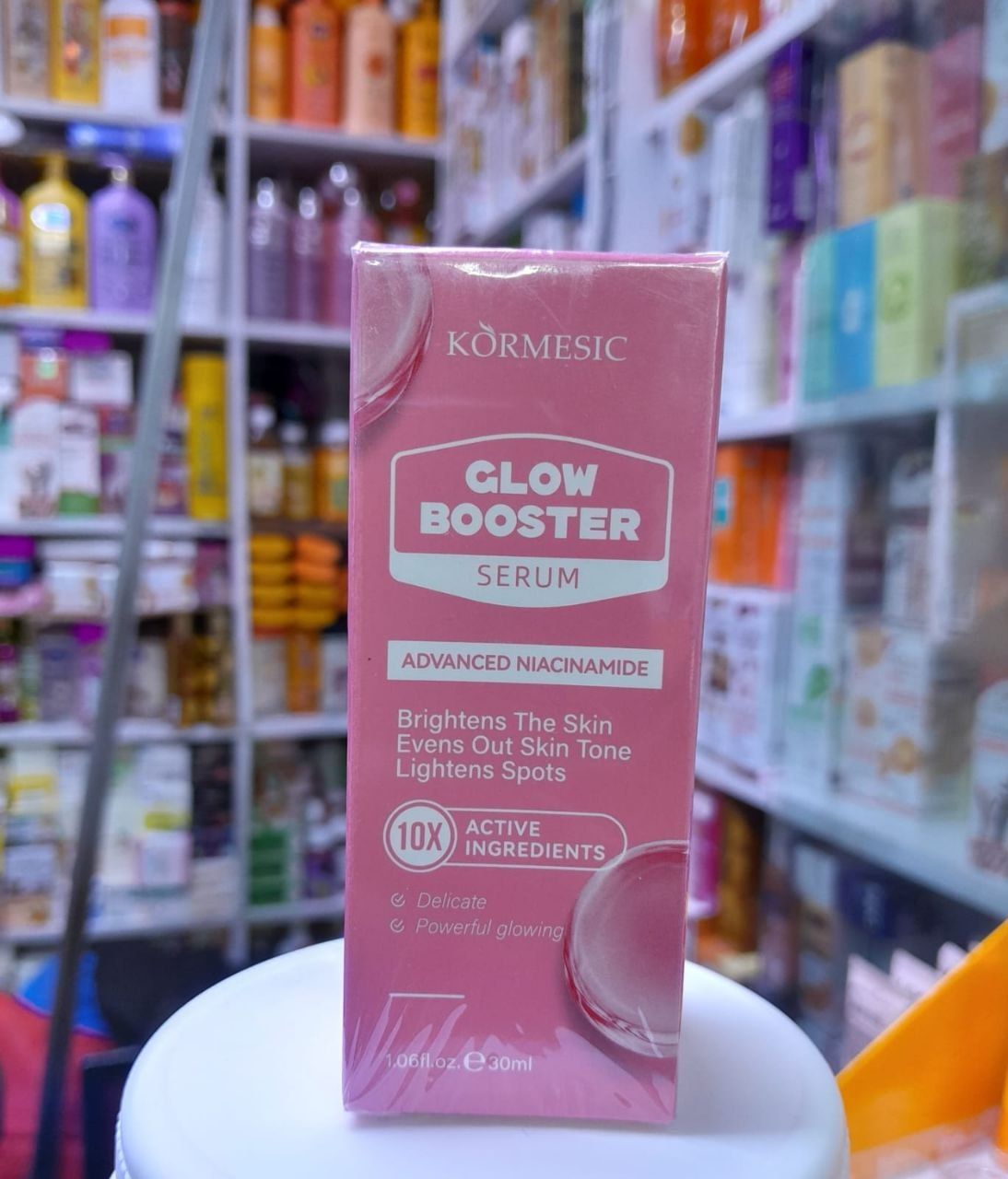 Kormesic Glow Booster Serum is a skin-brightening face serum